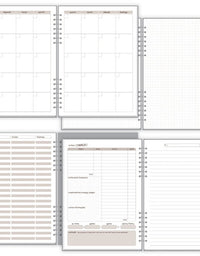 Planner Compacto Mensal Arco-Iris 32 Folhas 145x205mm 6742 - Fina Ideia
