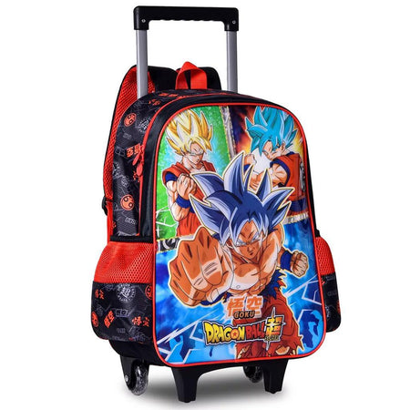 Kit Mochila Carrinho, Lancheira e Estojo Dragon Ball Super DB23109KT - Clio