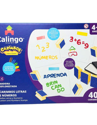 Carimbos Educativos Letras e Numeros 5091.0  - Xalingo
