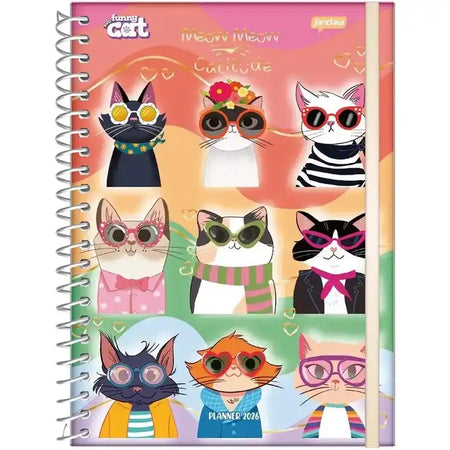 Agenda Planner Funny Cat 2026 160 Pág. 75g/m² 78205 - Jandaia