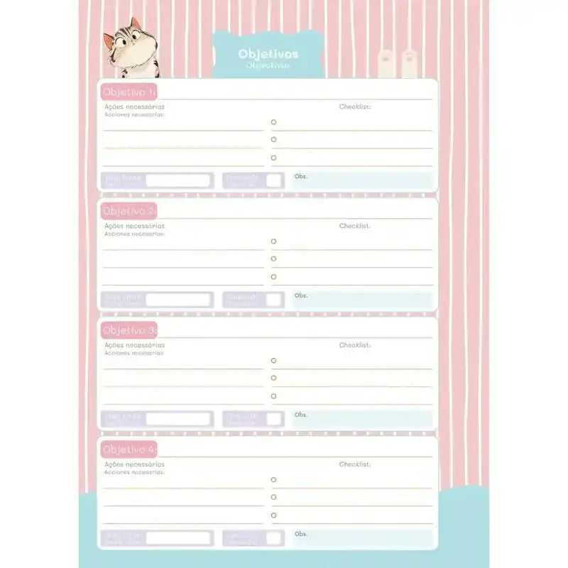 Agenda Planner Funny Cat 2026 160 Pág. 75g/m² 78205 - Jandaia