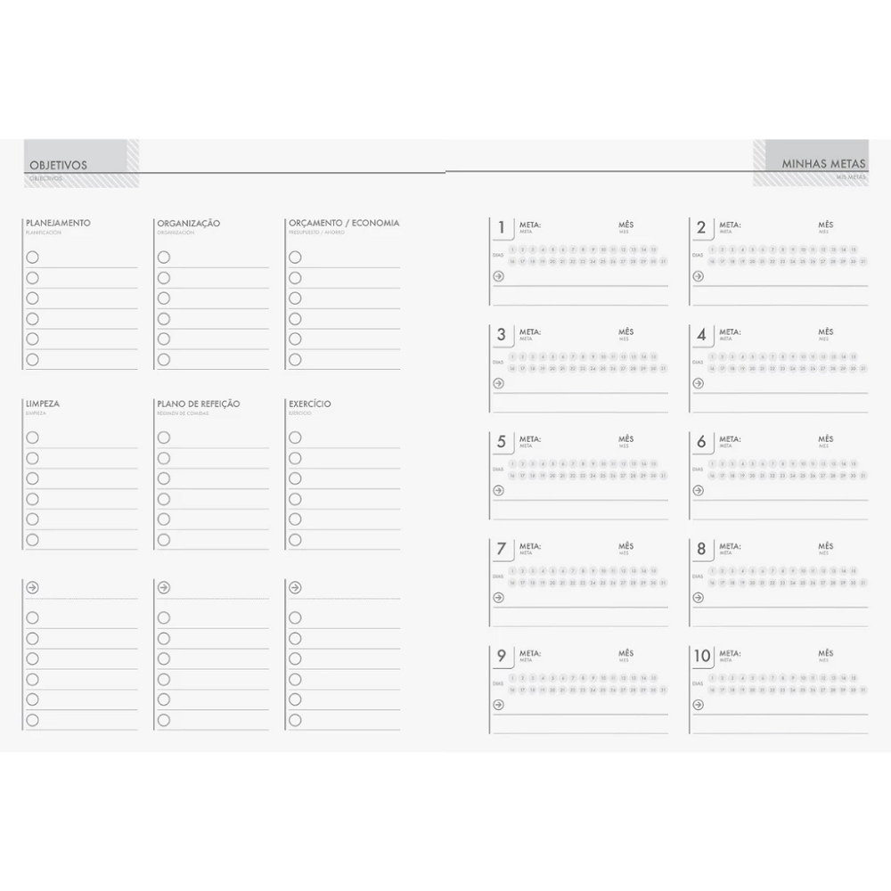 Agenda Planner Permanente Be Bold 160 Páginas 175mmX242mm 71131 - Jandaia