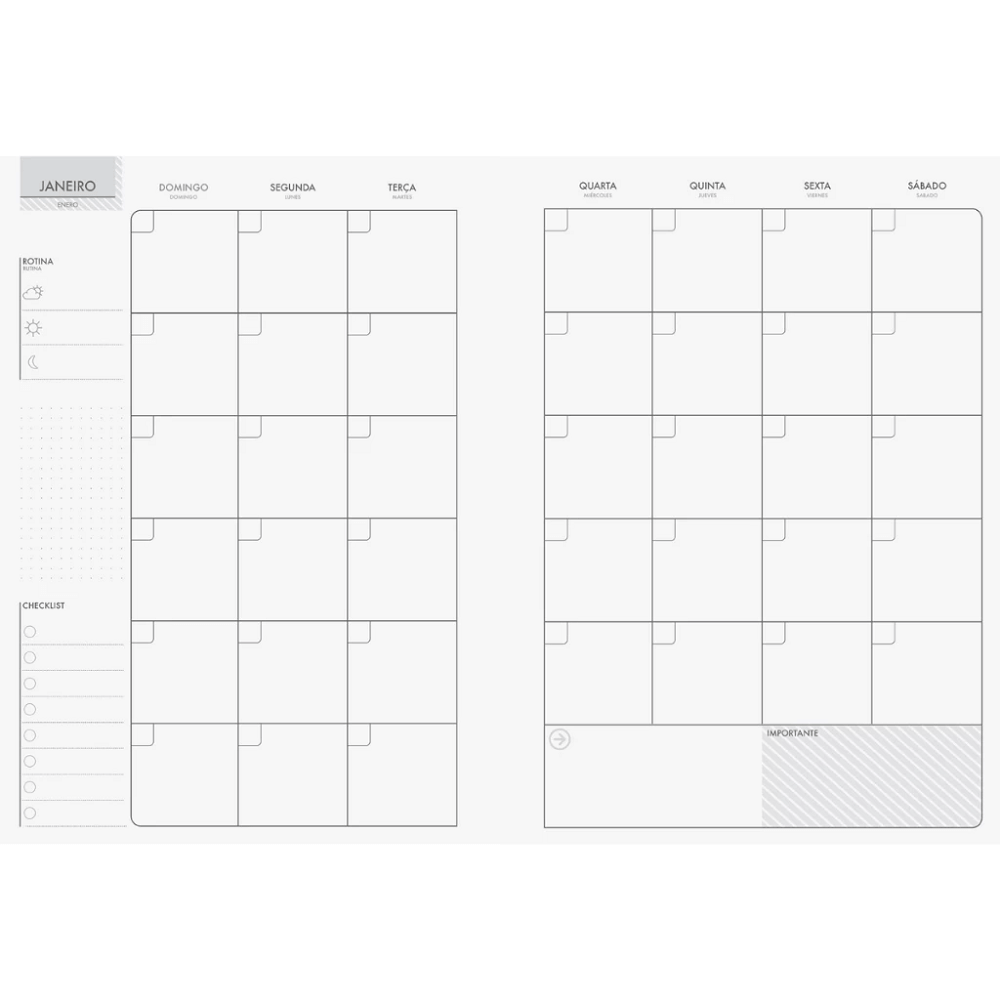 Agenda Planner Permanente Be Bold 160 Páginas 175mmX242mm 71131 - Jandaia