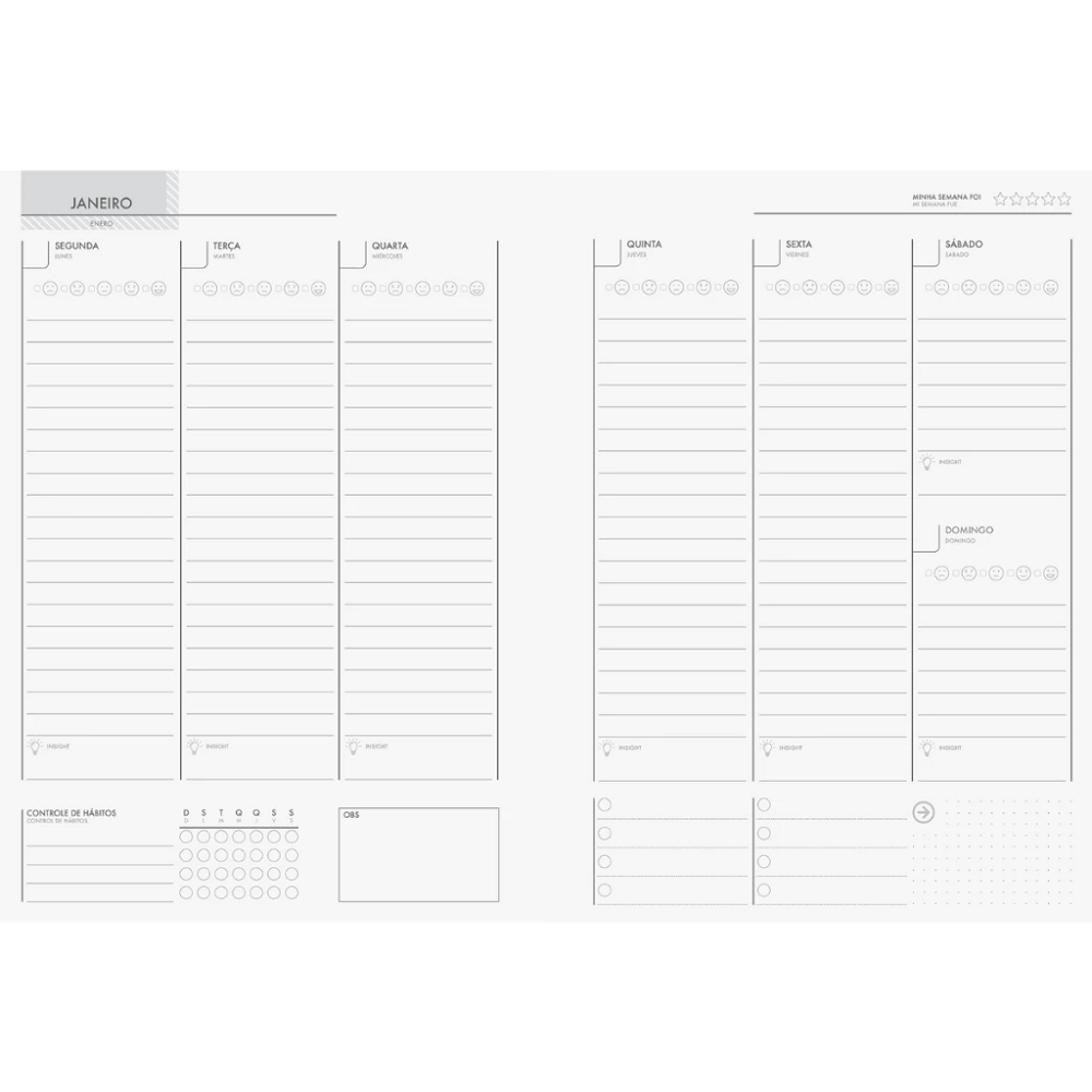 Agenda Planner Permanente Be Bold 160 Páginas 175mmX242mm 71131 - Jandaia