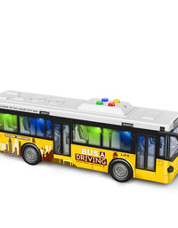 Ônibus Fricção City Driver Amarelo 7130 Com Som - Cardoso
