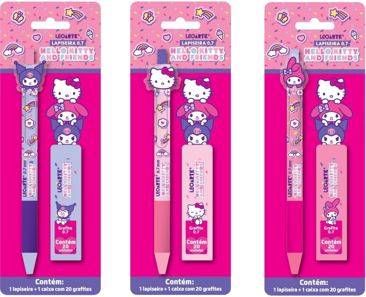 Lapiseira 0.7 Hello Kitty e Amigos Leoarte 10575 - Leonora
