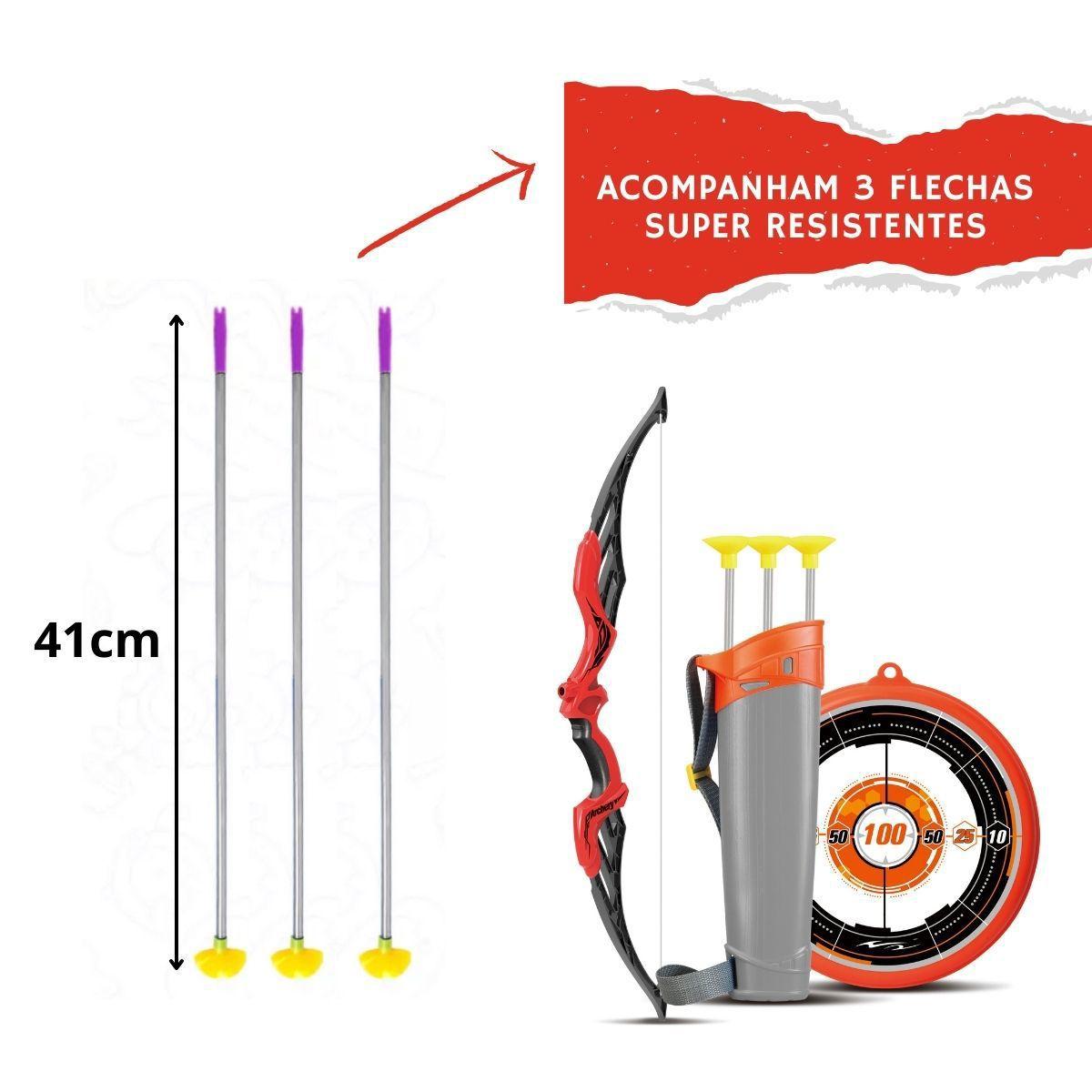 Arco e Flecha Super Mira Vermelho ZP01185 - Zoop Toys