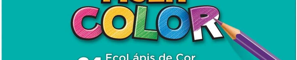Lápis de Cor 24 Cores Ponta Resistente  11.2400N - Multicolor