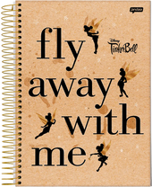 Caderno Universitário 80 Folhas 1 Matéria Tinker Bell 75156 - Jandaia