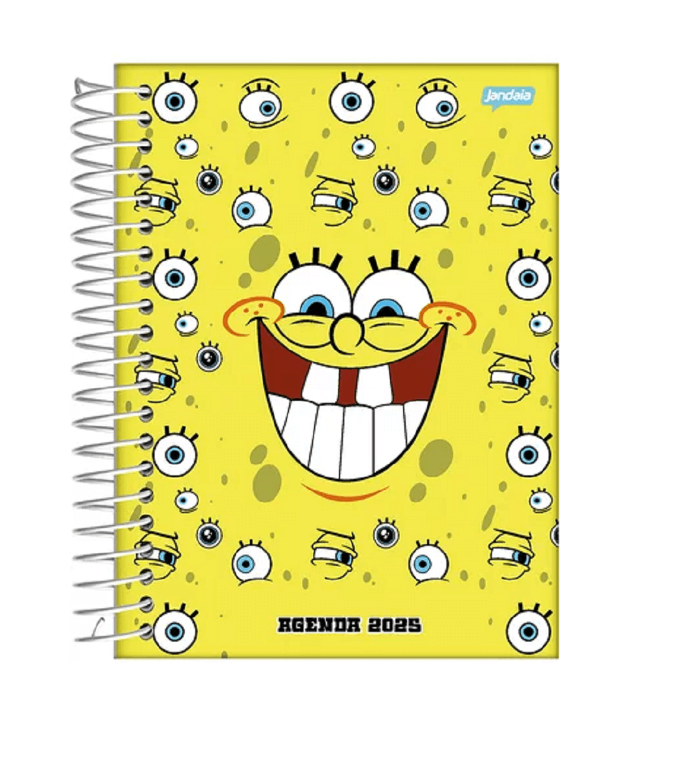 Agenda Diária 2025 Bob Esponja 352 Páginas 133x178mm 76724 - Jandaia