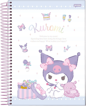 Caderno Espiral Univ CD 1 Matéria 80Fls Kuromi 77611 - Jandaia