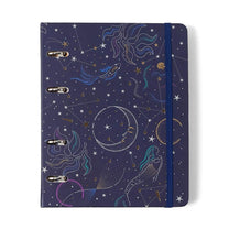 Caderno Criativo Argolado Duo Astral Pautado & Pontado A5 Maré Azul 826991