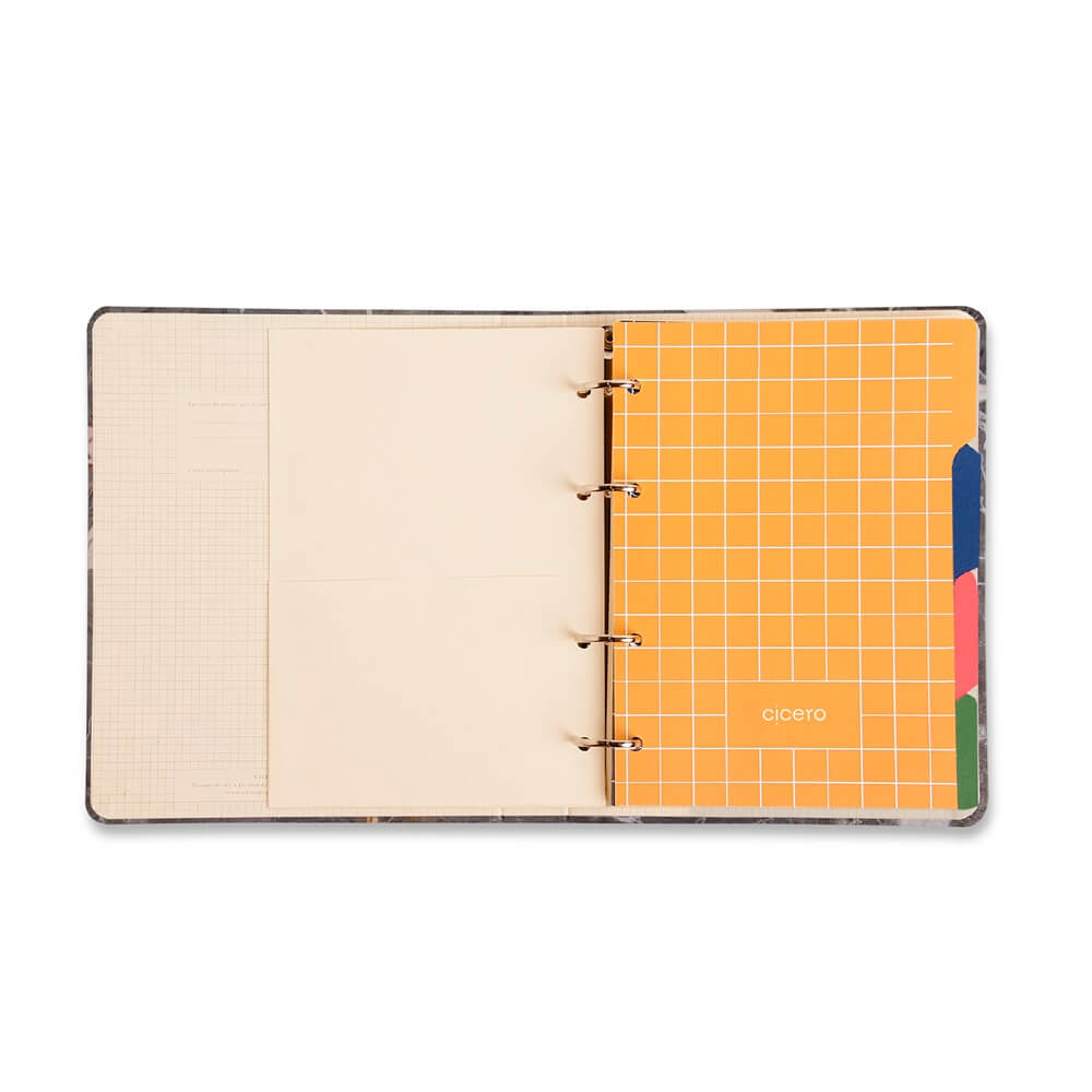 Caderno Criativo Argolado Duo Astral Pautado & Pontado A5 Maré Azul 826991