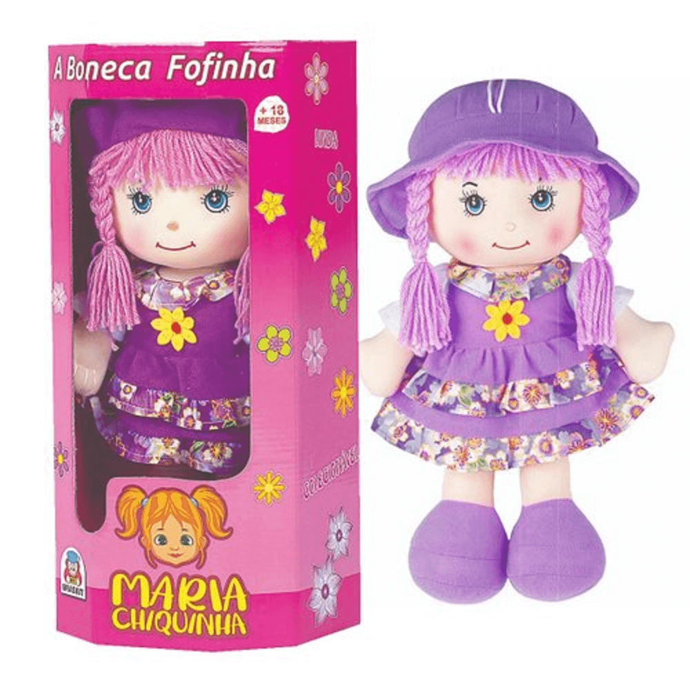 Boneca de Pano Super Macia Maria Chiquinha 790.3 - Braskit