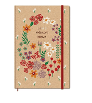 Caderneta Sem Pauta M 80 Folhas 80g/m² Campestre Kraft 7906 - Fina Ideia