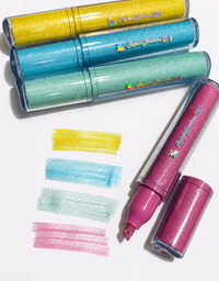 Marca Texto Éclat Scintillant 4 Cores C/Glitter Rebecca Bonbon RB1406
