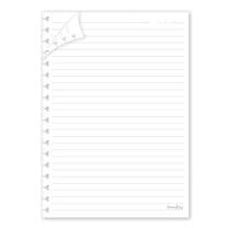 Refil Folhas Removíveis Pautadas 40 Folhas 90g/m² 8000 - Fina Ideia