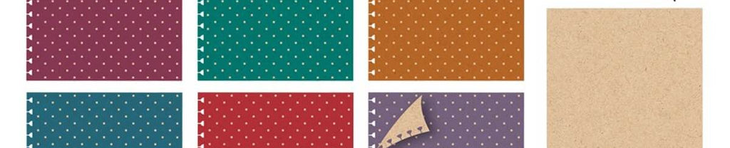 Refil Divisórias Caderno Folhas Removíveis Kraft Coloridas 6 unid. 8001 - Fina Ideia