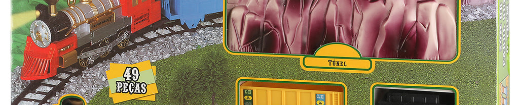 Locomotiva Expresso II Elétrica com Túnel 800-1 - Braskit