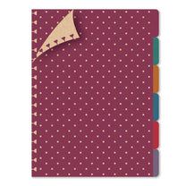 Refil Divisórias Caderno Folhas Removíveis Kraft Coloridas 6 unid. 8001 - Fina Ideia