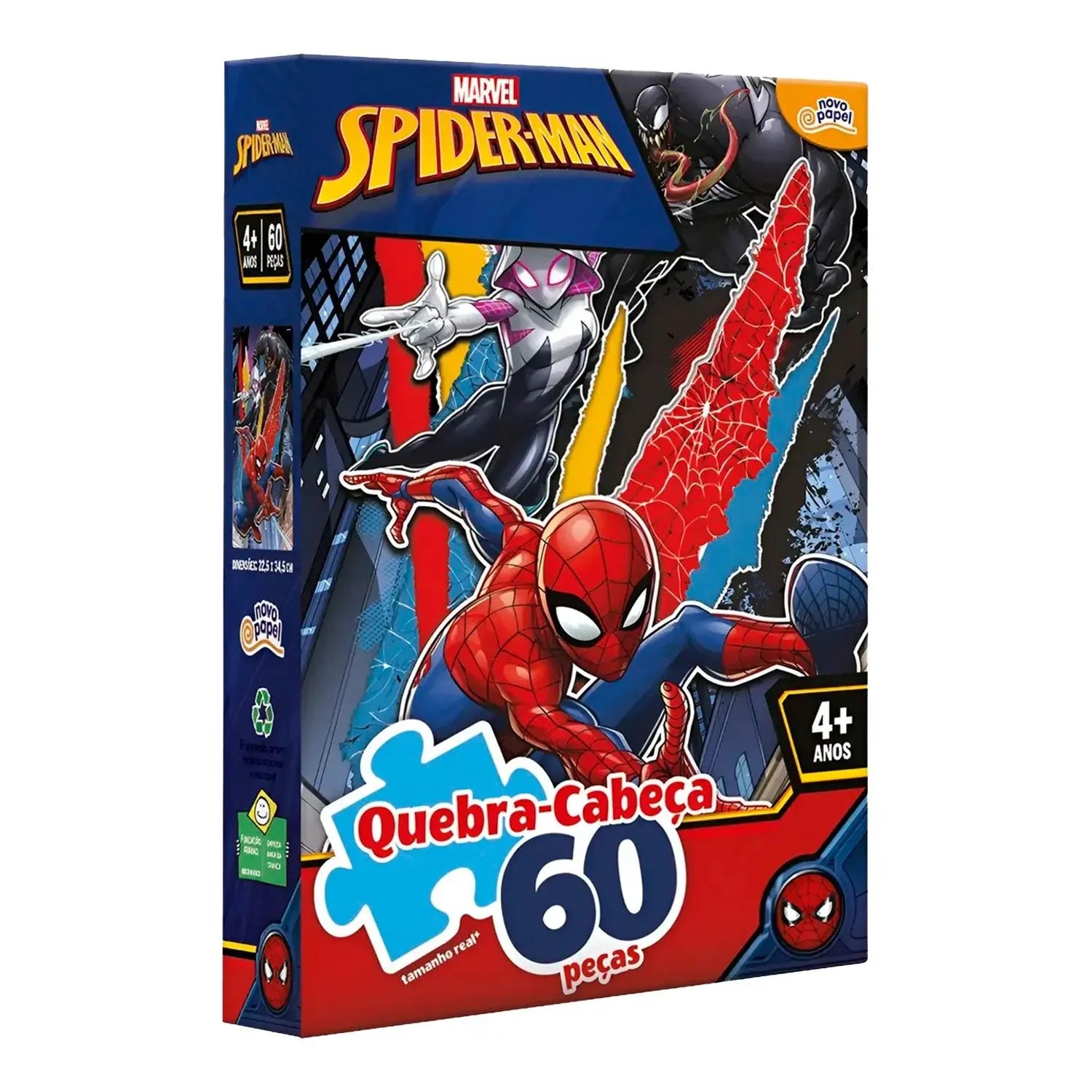 Quebra Cabeça 60 peças Marvel Homem Aranha 8012 - Toyster