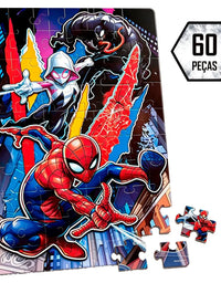 Quebra Cabeça 60 peças Marvel Homem Aranha 8012 - Toyster

