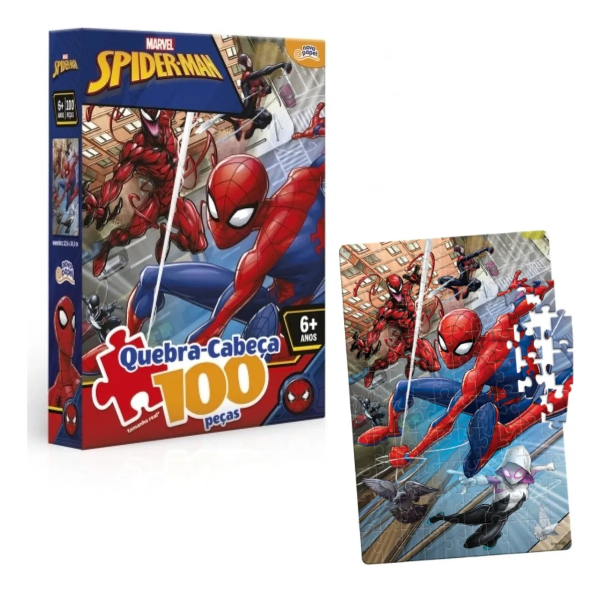 Quebra Cabeça 100 peças Homem Aranha 8013 - Toyster