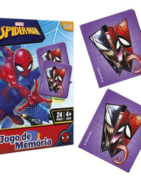 Jogo de Memória Marvel Homem Aranha 24 pares 8016 - Toyster
