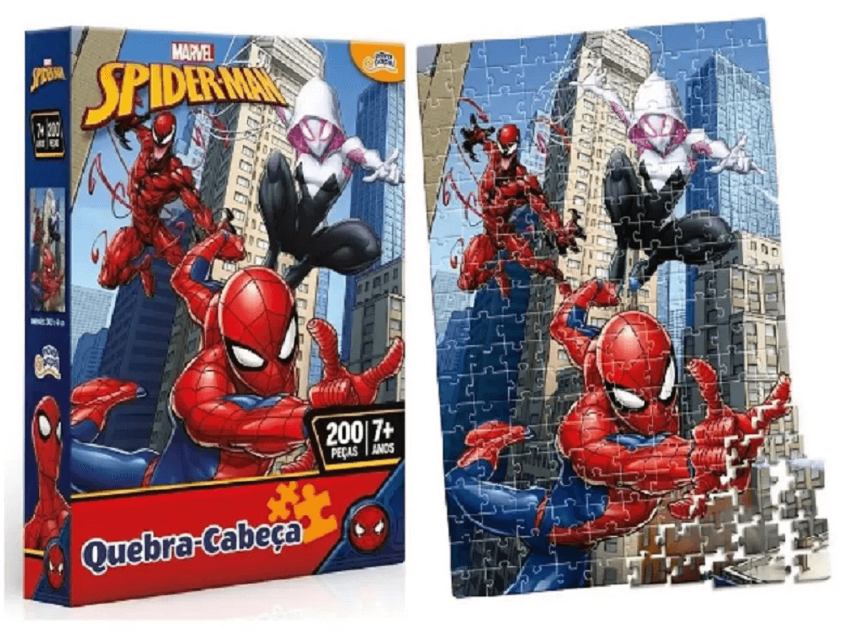 Quebra Cabeça 200 peças Homem Aranha 8023 - Toyster