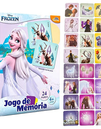 Jogo de Memória Disney Frozen 24 pares 8030 - Toyster
