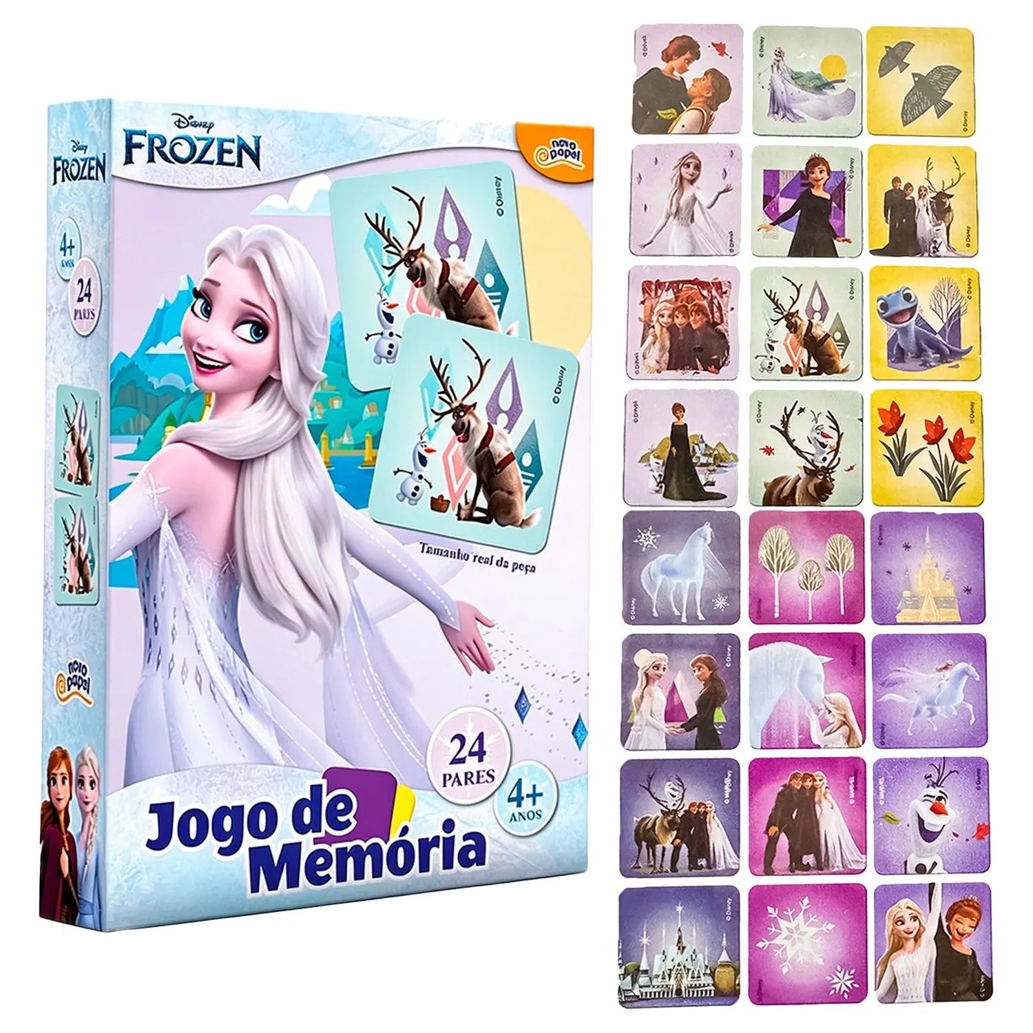 Jogo de Memória Disney Frozen 24 pares 8030 - Toyster