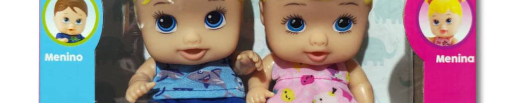 Boneca Little Dolls Gêmeos 8037 Diver Toys