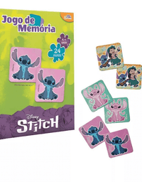 Jogo da Memória Stitch 24 Pares 8075 - Novo Papel
