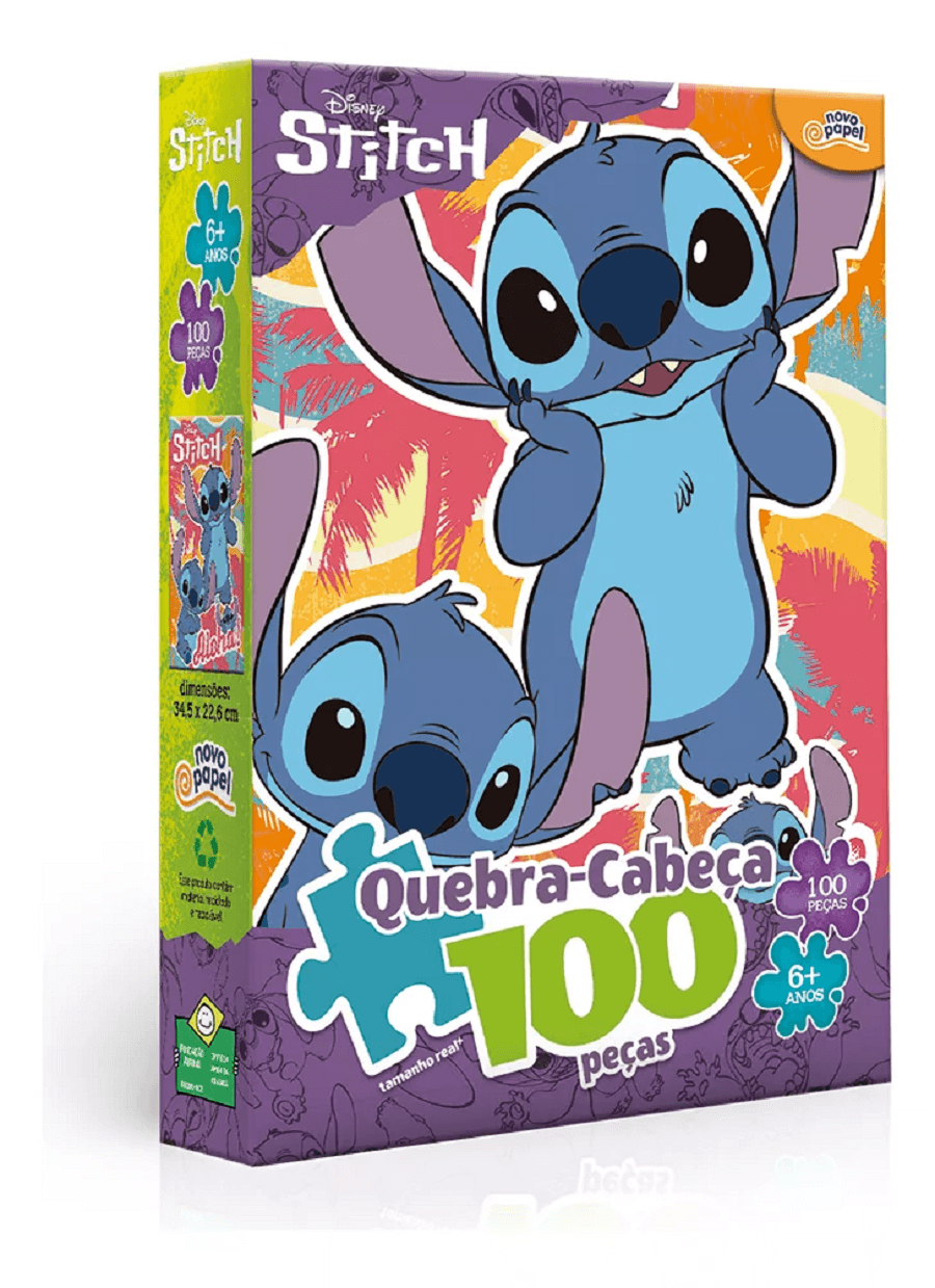 Quebra Cabeça 100 peças Stitch 8076 - Toyster