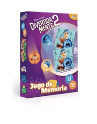 Jogo da Memória Divertidamente 24 Pares 8077 - Novo Papel
