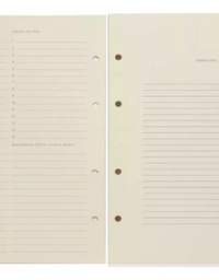 Refil Caderno Criativo Planner Permanente Semanal Notas 101 Fls 80g/m² 17x24cm 809116
