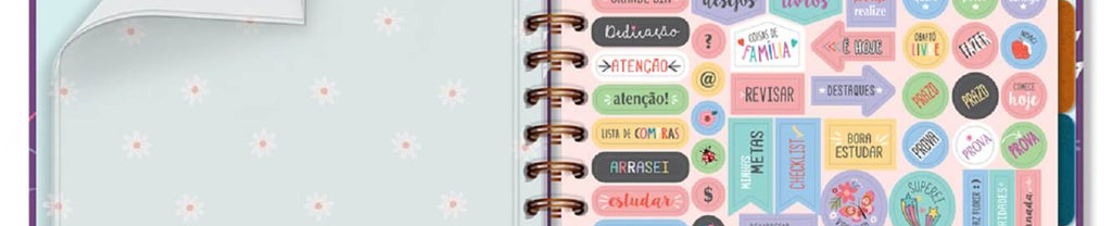 Caderno Folhas Removíveis Pautada Alegria 80 Fls. 8108 - Fina Ideia