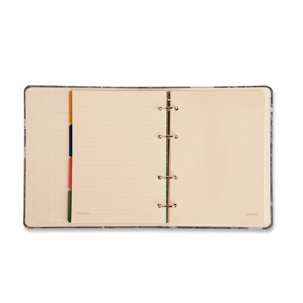 Caderno Criativo Argolado Duo Pólen Pautado & Pontado A5  827066