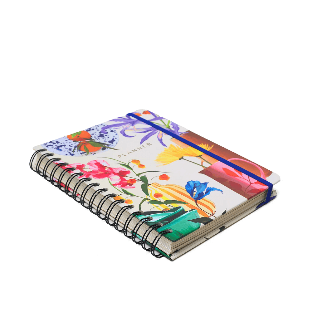 Planner Permanente Wire-o Atelie Semanal Notas A5 Maré Off White 827462