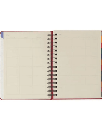 Planner Permanente Wire-o Atelie Semanal Notas A5 Maré Off White 827462
