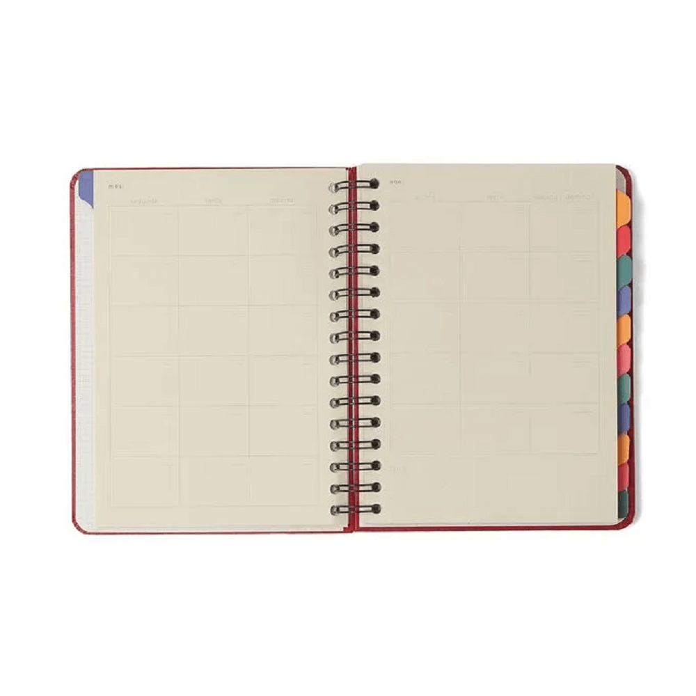 Planner Permanente Wire-o Atelie Semanal Notas A5 Maré Off White 827462