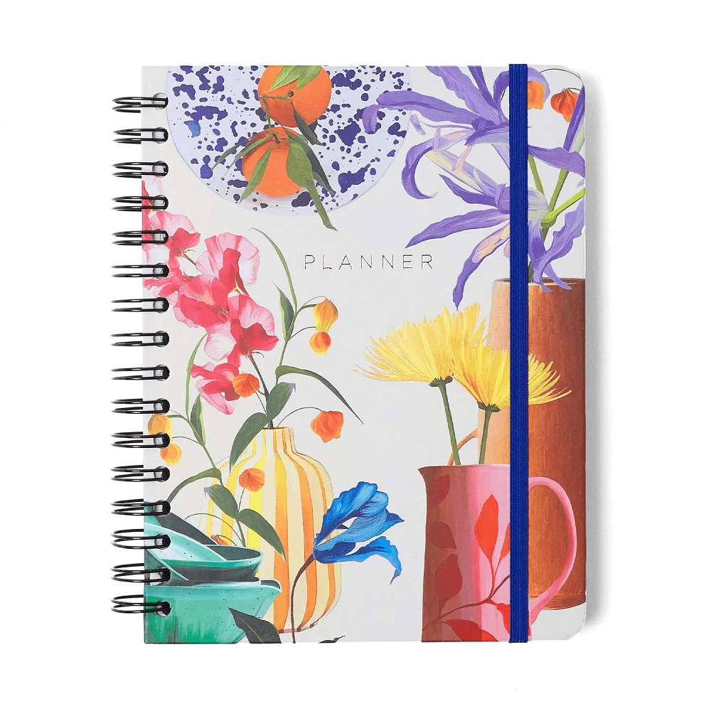 Planner Permanente Wire-o Atelie Semanal Notas A5 Maré Off White 827462