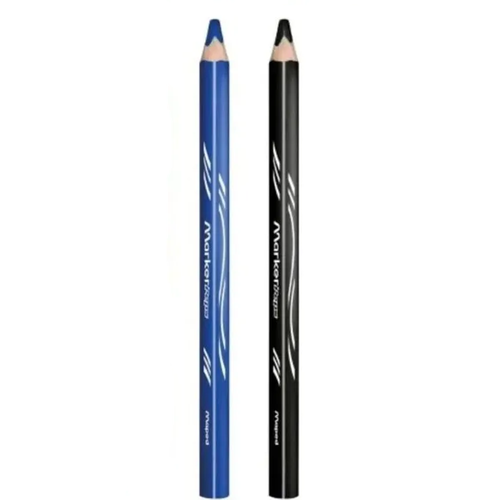 Lápis Marcador para Quadro Branco Azul e Preto Marker Peps - Maped