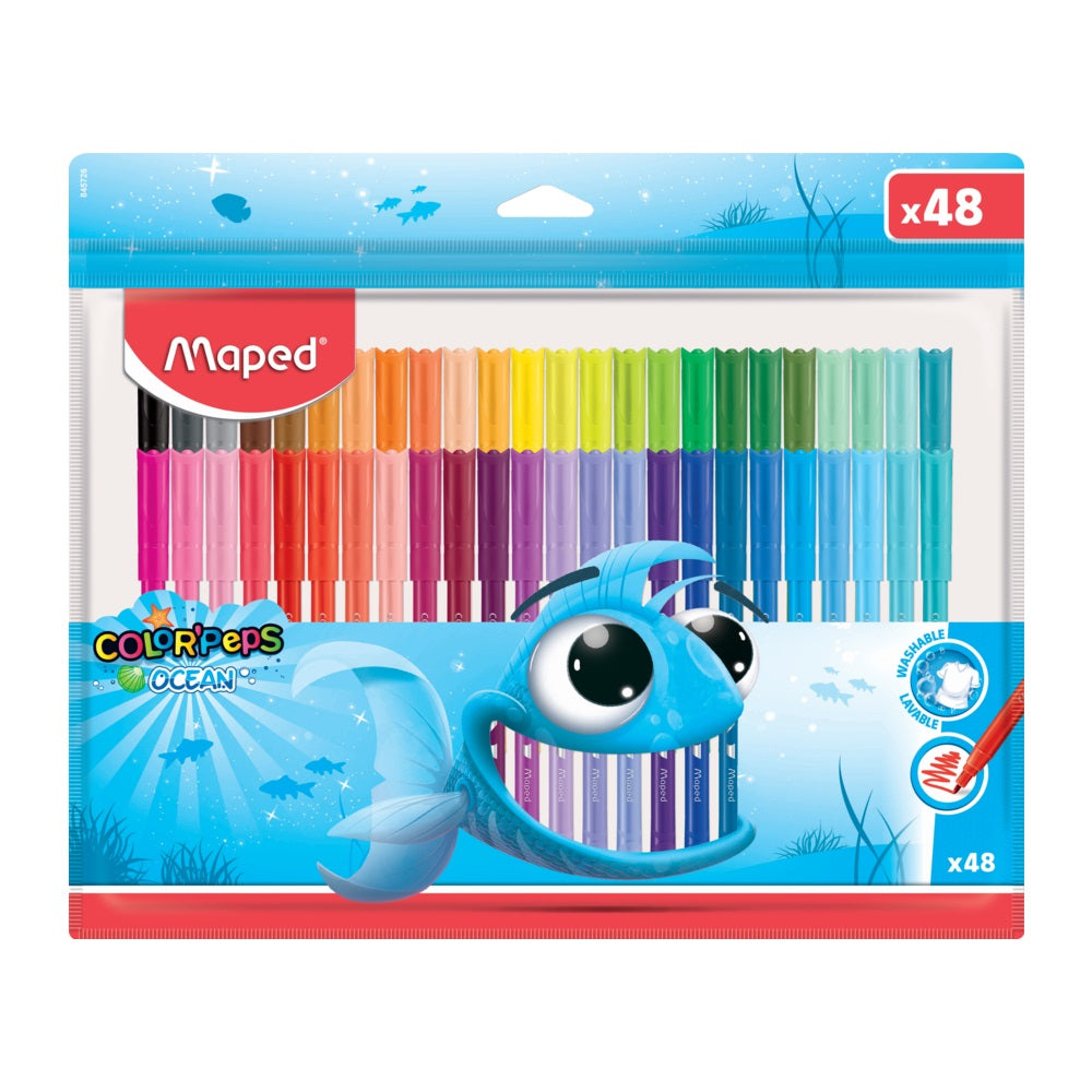 Caneta Hidrográfica Color'peps Ocean 48 Cores 845726 - Maped