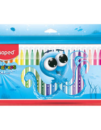 Caneta hidrográfica Canetinha Color Peps Ocean Lavável 24 cores - Maped
