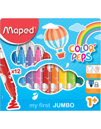 Caneta Hidrográfica Color’Peps Jumbo 12 Cores 846020 – Maped
