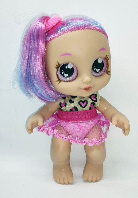 Boneca Rainbow Baby Fashion Cabelo Azul e Rosa 858 - Bambola