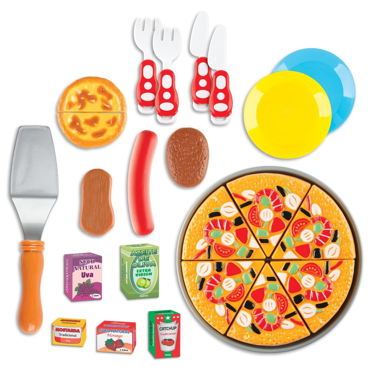 Food Delivery Pizza com Velcro 860-2 - Braskit