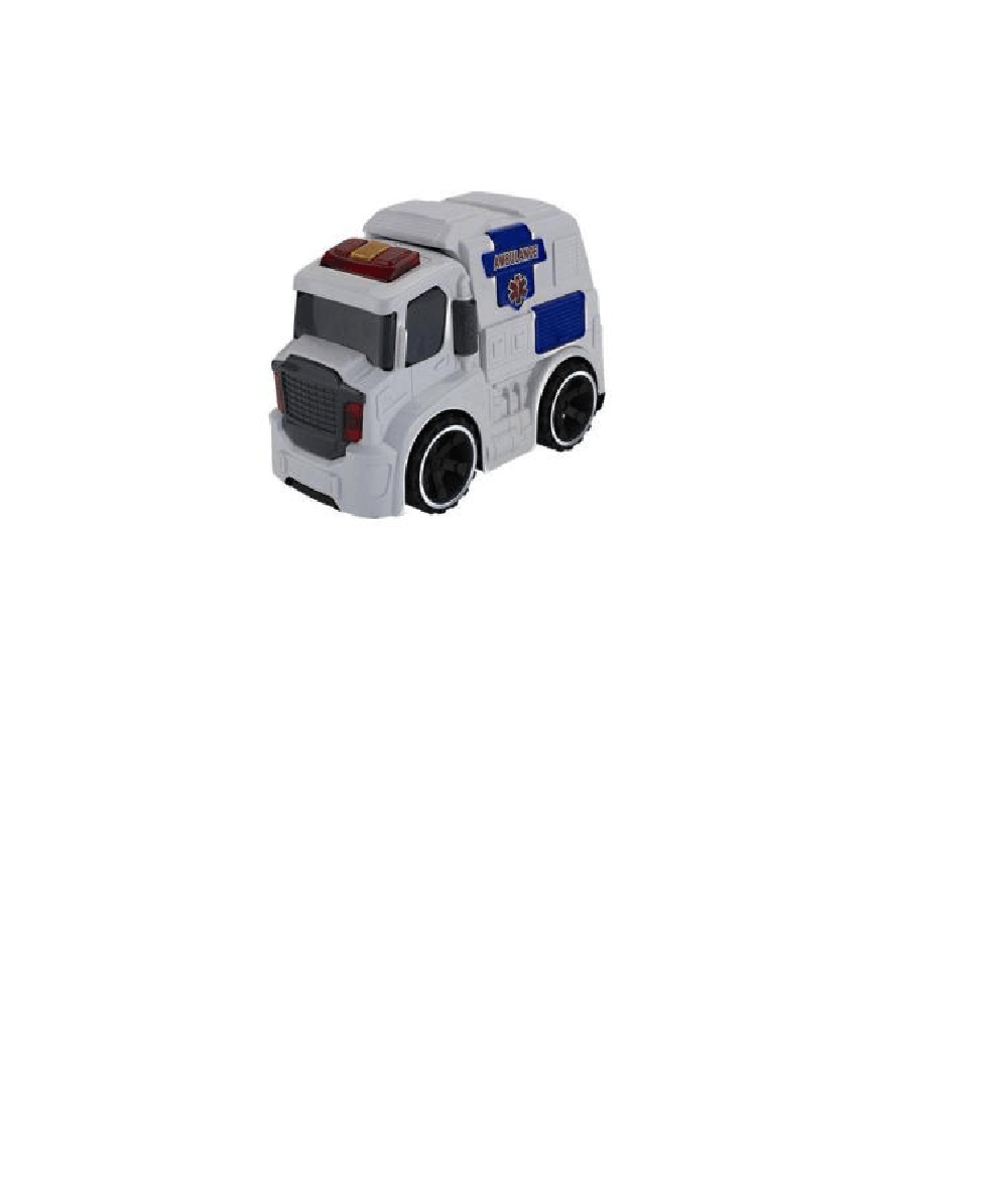 Caminhão Mini Car Ambulância Com Som e Luz 8899-1AMB-  Fenix