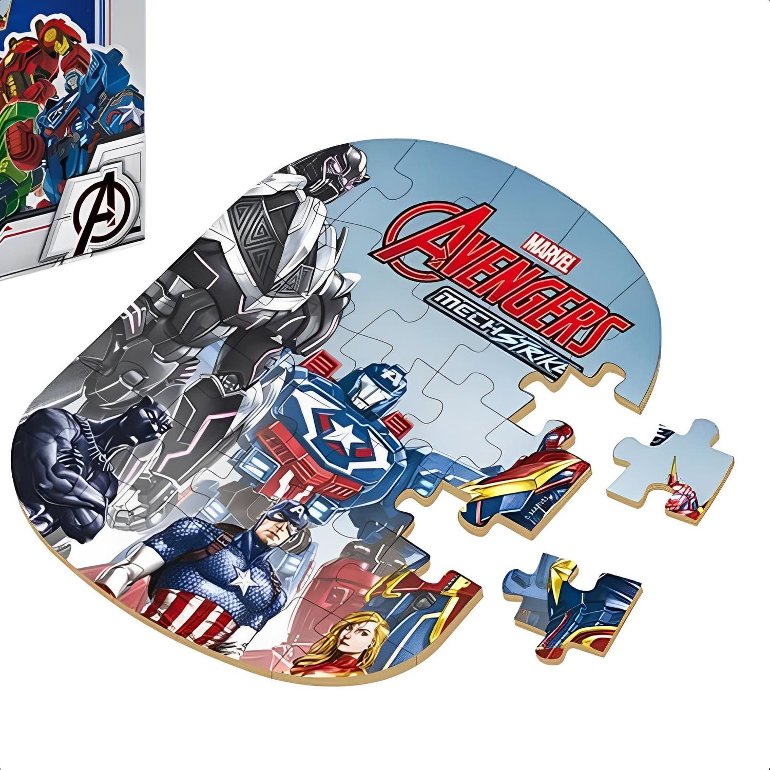 Quebra-Cabeça 30pçs Avengers Mech Strike 5399.8 - Xalingo